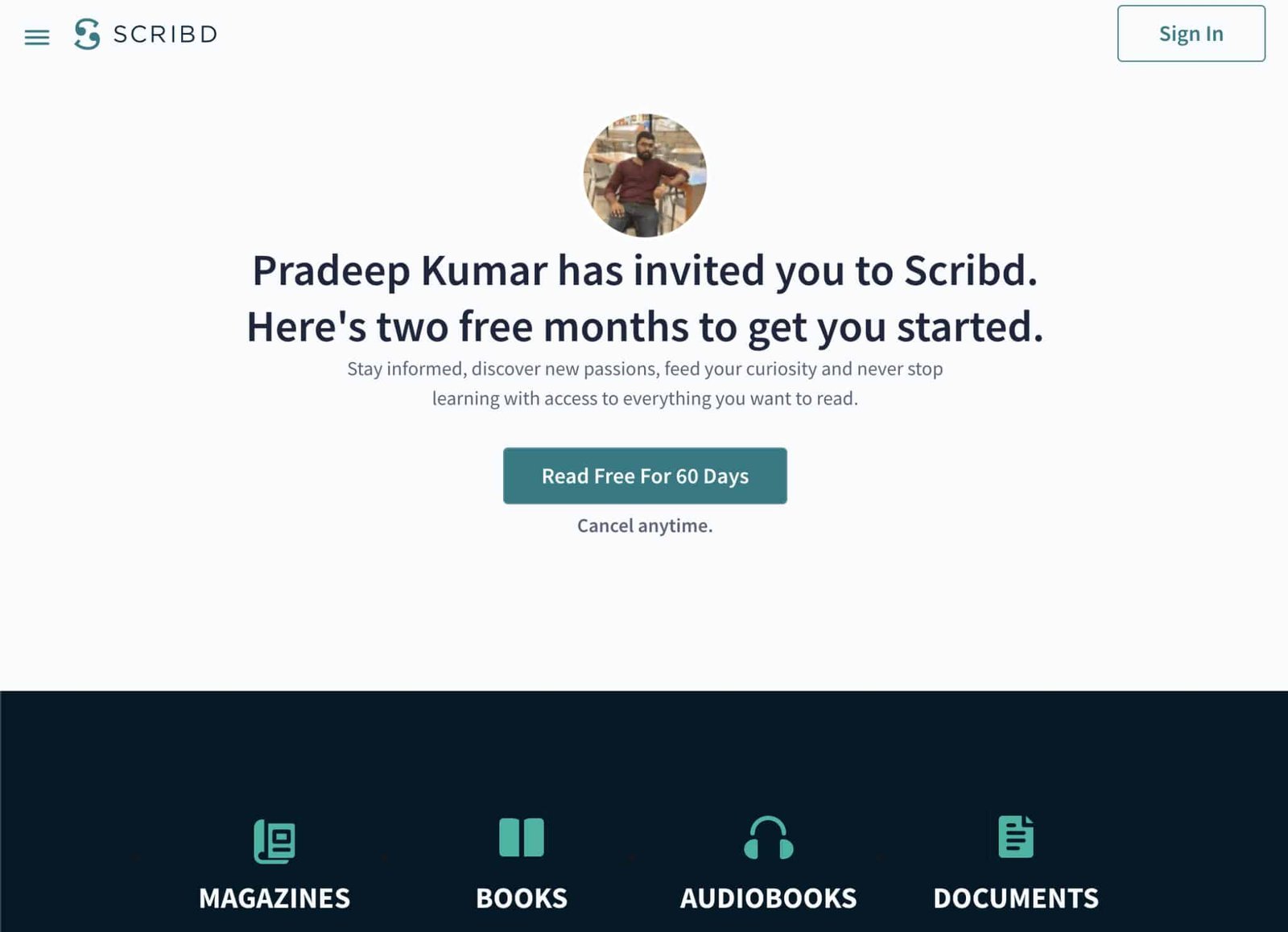 Learn How To Get Scribd 2 Months Free Trial Now!